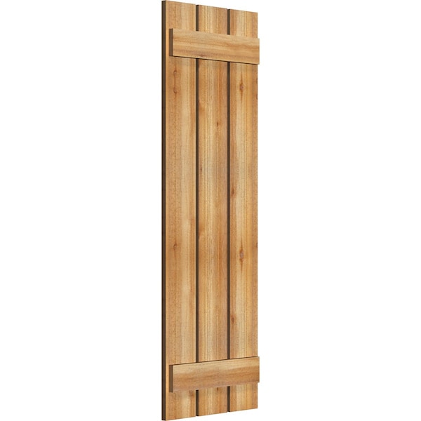 Spaced Board-n-Batten Shutters, Rough Sawn Western Red Cedar, 17 1/8W X 52H